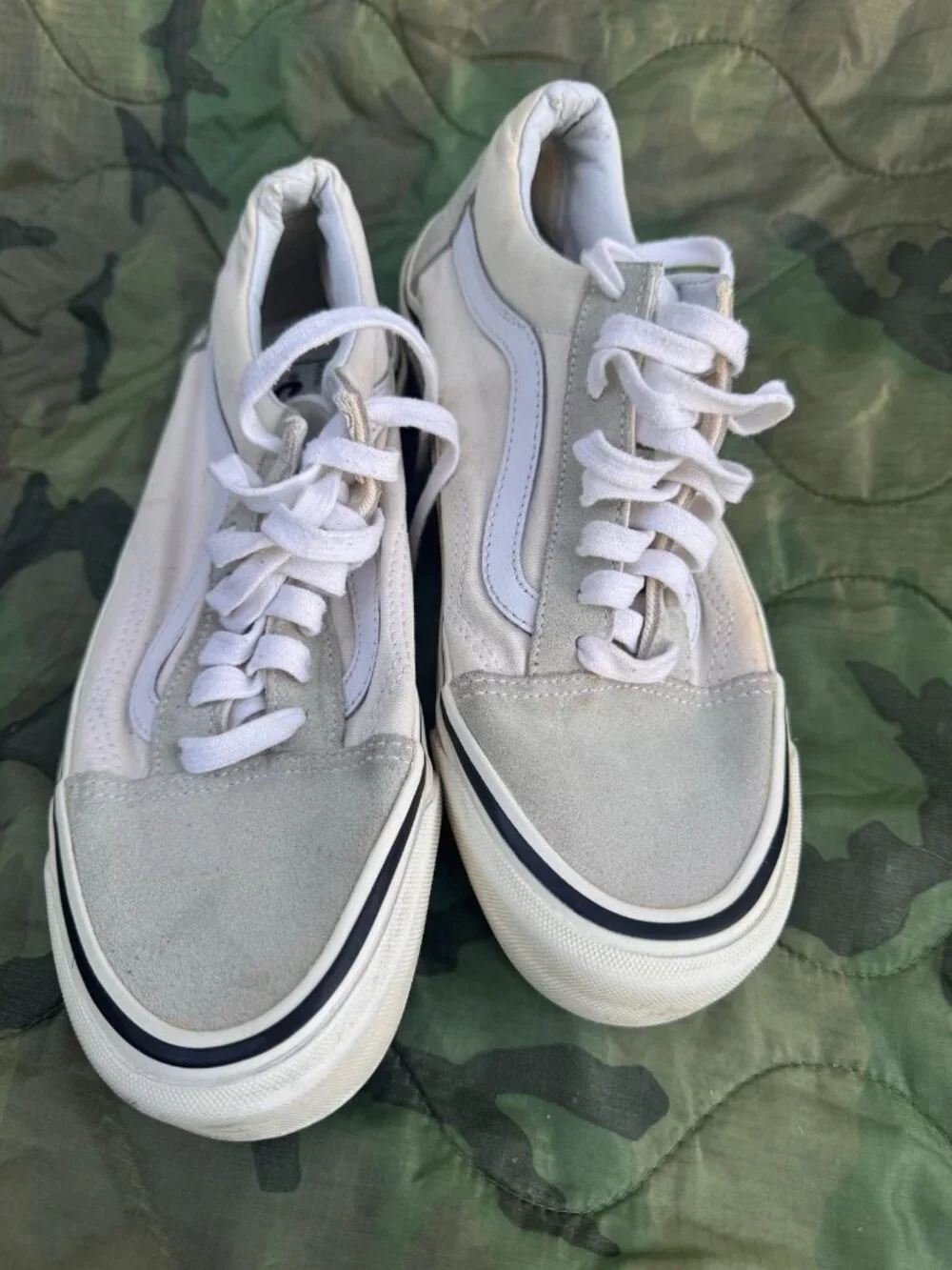 Vans Old Skool Ultracush Sneakers - Grey Suede, Mens 8/Womens 9.5